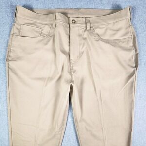 Ben Hogan Performance Golf Pants Mens 38x31 Tan/Beige Recycled Polyester